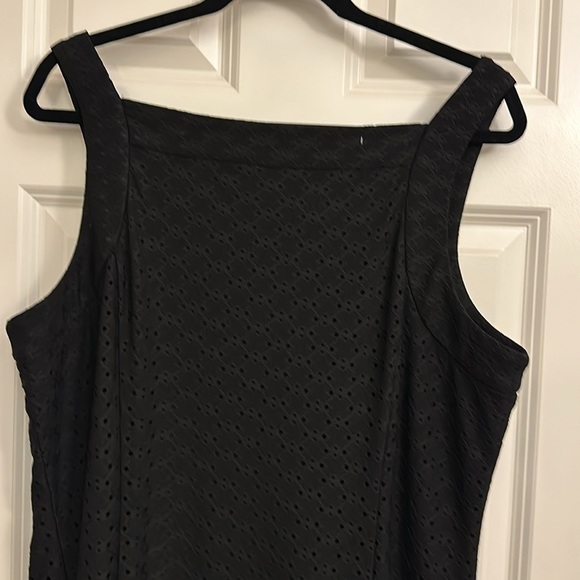 NWT WHBM Sleeveless Eyelet Fully Lined A-Line Dress w/Square Neck - Picture 7 of 8